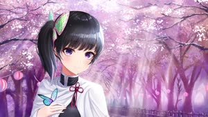 Kanao Tsuyuri And The Butterfly Kimetsu No Yaiba HD Live Wallpaper For PC
