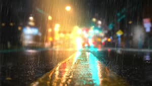 Rain On Street HD Live Wallpaper For PC