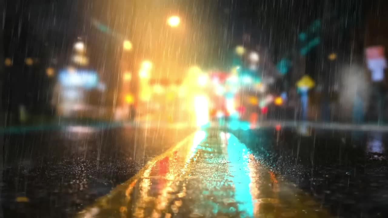 Download Rain On Street HD Live Wallpaper For PC