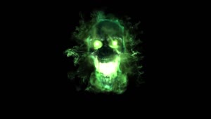 Green Skull HD Live Wallpaper For PC