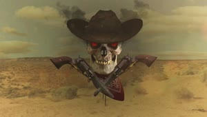 Outlaw Justice Skull Gun HD Live Wallpaper For PC