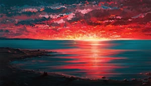 Seaside Sunset HD Live Wallpaper For PC