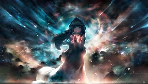 Anime Girl Starry Sky HD Live Wallpaper For PC