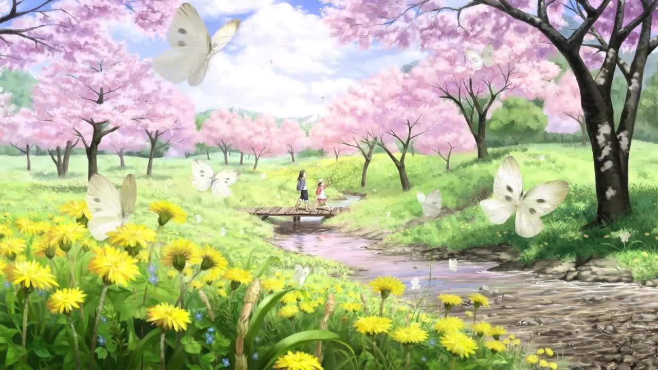 Download Walking In Spring HD Live Wallpaper For PC