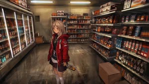 Anime Girl In Convenience Store HD Live Wallpaper For PC
