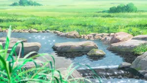Stream In The Meadow HD Live Wallpaper For PC
