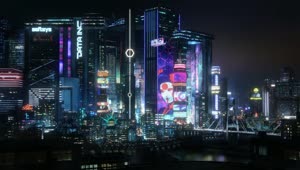 Night City Cyberpunk 2077 HD Live Wallpaper For PC