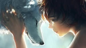 Connection Wolf And Human HD Live Wallpaper For PC