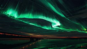 The Bridge Under The Northern Lights HD Live Wallpaper For PC