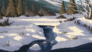 Calm Winter Pixel HD Live Wallpaper For PC