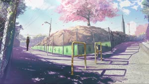 Takaki Toono Standing In The Street 5 Centimeters Per Second HD Live Wallpaper For PC