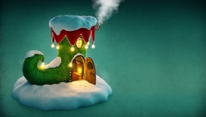 Elf Shoes Christmas House HD Live Wallpaper For PC
