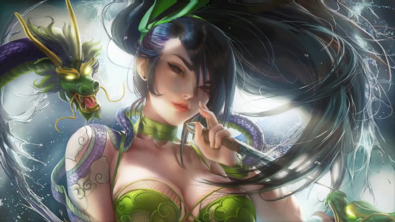 Download Akali Dragon League Of Legends HD Live Wallpaper For PC