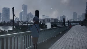Anime Girl Winter HD Live Wallpaper For PC