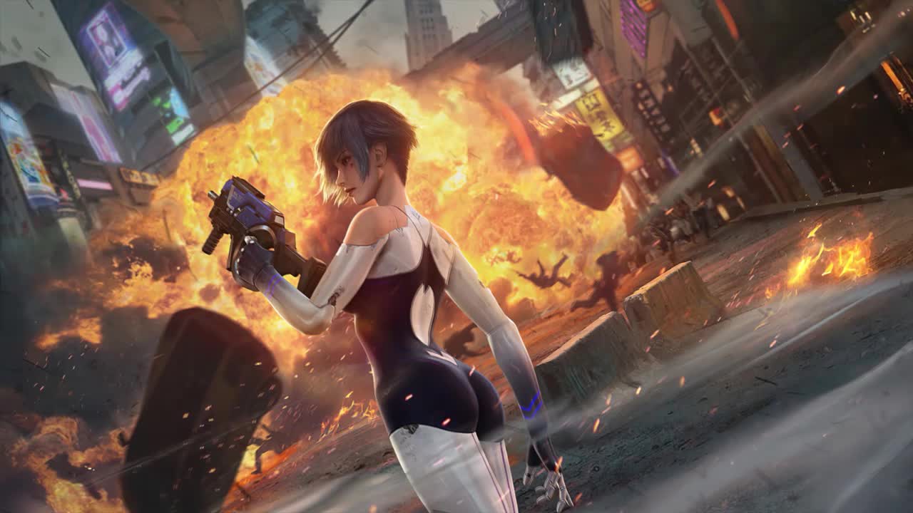 Download Cyberpunk Hunter HD Live Wallpaper For PC