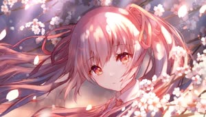 Hatsune Miku Spring Blossoms HD Live Wallpaper For PC