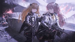 Ump 9 And Ump 45 In A Mission Girls Frontline HD Live Wallpaper For PC