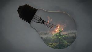 Nature In A Lightbulb HD Live Wallpaper For PC