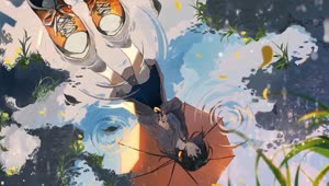 Umbrella Anime Girl HD Live Wallpaper For PC