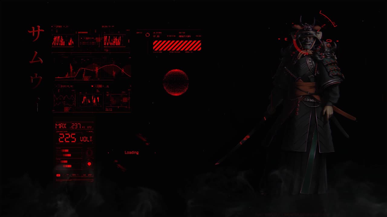 Download Samurai Cyberpunk HD Live Wallpaper For PC
