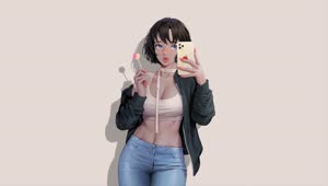 Beautiful Girl Selfie HD Live Wallpaper For PC