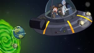 Rick And Morty In The Ufo HD Live Wallpaper For PC