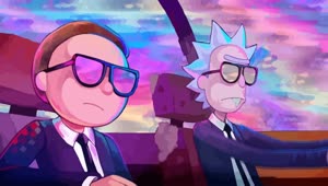 Rick And Morty Riding Car HD Live Wallpaper For PC