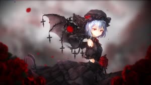 Remilia Scarlet And Roses Touhou Project HD Live Wallpaper For PC