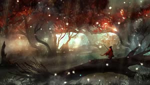 Forest Firefly Fantasy HD Live Wallpaper For PC