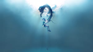 Chihiro Ogino And Haku Underwater Spirited Away HD Live Wallpaper For PC