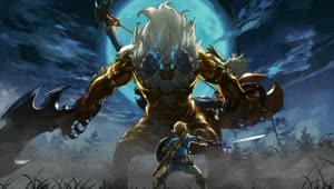 Link And Lynel Battle HD Live Wallpaper For PC
