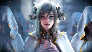 Priest Fantasy Demon Girl HD Live Wallpaper For PC