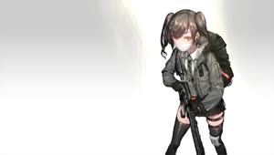 Anime Girl With A Rifle HD Live Wallpaper For PC