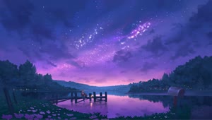 Purple Sky HD Live Wallpaper For PC
