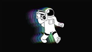 Funky Astronaut HD Live Wallpaper For PC