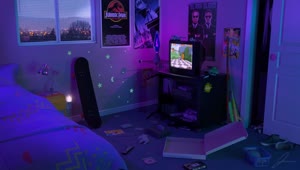 90s Room HD Live Wallpaper For PC