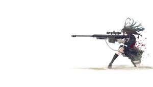 Anime Girl With A M82a1 HD Live Wallpaper For PC
