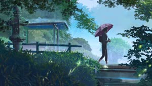 Yukari Yukino Walking In The Rain The Garden Of Words HD Live Wallpaper For PC