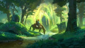 Link And The Forest Temple Botw HD Live Wallpaper For PC