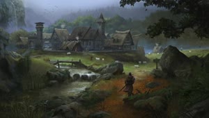 Medieval European Village HD Live Wallpaper For PC