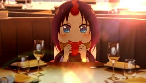 Elma Eating Cute Dragon Maid HD Live Wallpaper For PC