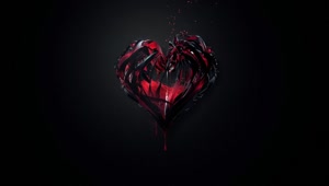 Dark Heart HD Live Wallpaper For PC