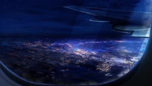 City View From The Plane Window HD Live Wallpaper For PC