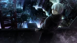 Ken Kaneki On The Rooftop Tokyo Ghoul HD Live Wallpaper For PC