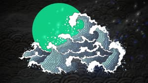 Japan Kanagawa Wave Vortex HD Live Wallpaper For PC