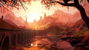 Autumn Castle HD Live Wallpaper For PC