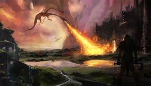 Fantasy Dragon Hunting HD Live Wallpaper For PC