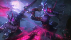 Blood Moon Katarina And Master Yi League Of Legends HD Live Wallpaper For PC