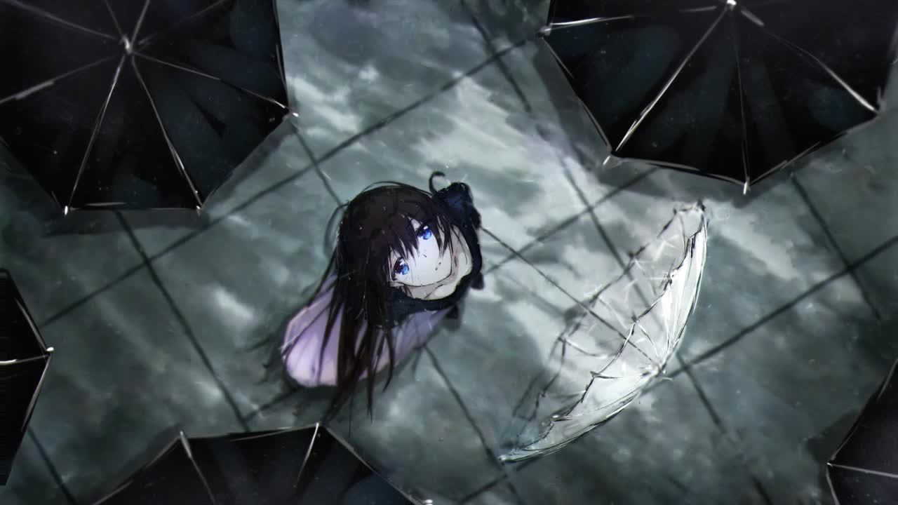 Download Anime Girl In The Rain HD Live Wallpaper For PC