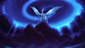 Zephyrus Dragon With Stars HD Live Wallpaper For PC